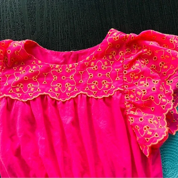 Lilly Pulitzer Pink Ruffled Smocked Babydoll Dress - Picture 2 of 4